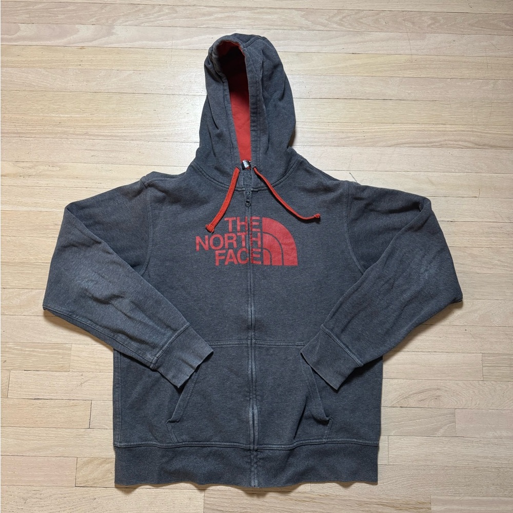 Champion Gray and Orange Hoodie men's size large
